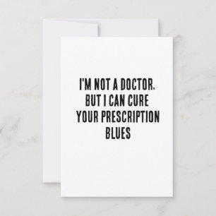 Carte De Remerciements Je ne suis pas médecin, mais je peux guérir votre 