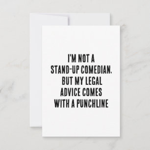 Carte De Remerciements Je ne suis pas un comédien de stand-up, mais mon c