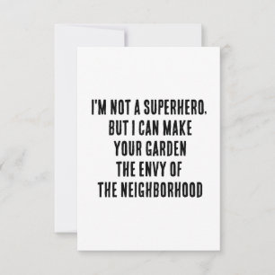 Carte De Remerciements Je ne suis pas un super-héros, mais je peux faire