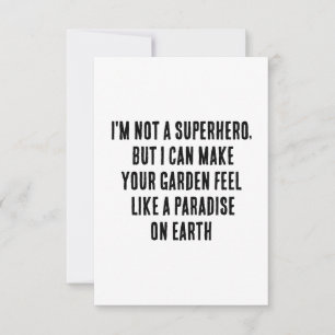Carte De Remerciements Je ne suis pas un super-héros, mais je peux faire 