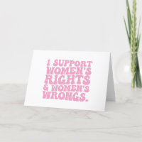 Je soutiens les droits et les torts des femmes Fém