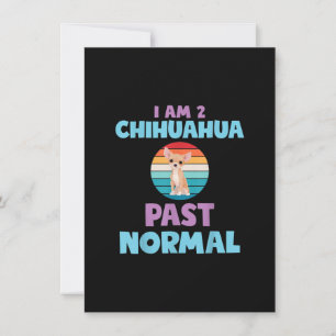 Carte De Remerciements Je Suis 2 Chihuahua Passé Normal Chien Lover Maman