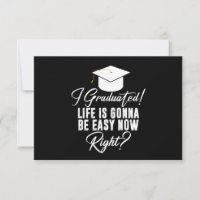Je suis diplômé, la vie va être facile maintenant,
