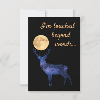 Carte De Remerciements Je suis ému au-delà des mots