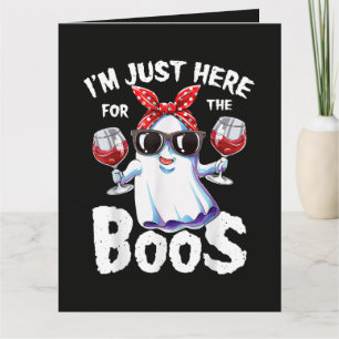 Carte De Remerciements Je suis juste ici pour les Boos Halloween