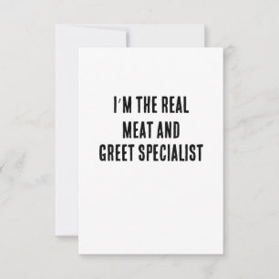 Carte De Remerciements Je suis le vrai spécialiste de la viande et de l’a