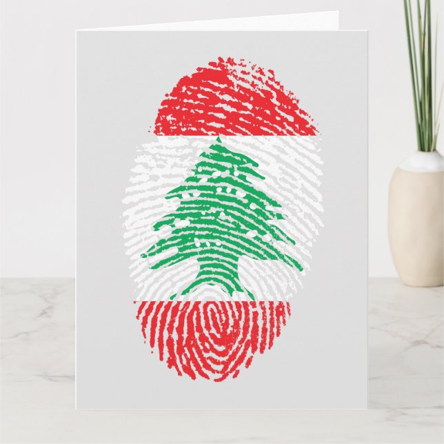 Carte De Remerciements Je suis Libanais (Devant)