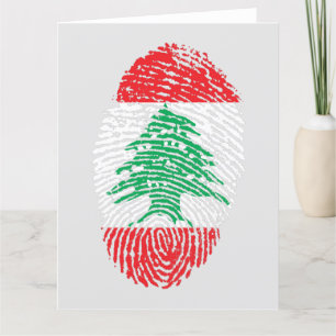 Carte De Remerciements Je suis Libanais