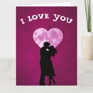 CARTE DE REMERCIEMENTS JE T'AIME ROMANTIQUE GREETING CARD