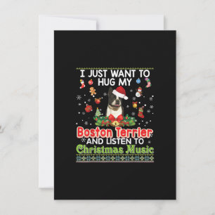 Carte De Remerciements Je Veux Juste Embrasser Mon Chien Terrier De Bosto