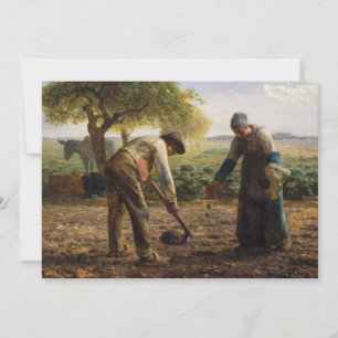 Carte De Remerciements Jean-François Millet - Planteurs de pommes de terr