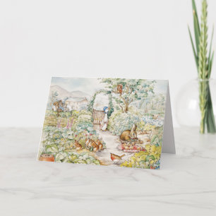 Carte De Remerciements Jemima Puddle Duck dans le jardin de M. Mc Gregor