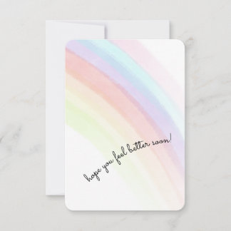 Carte De Remerciements J'espère que vous vous sentirez mieux bientôt