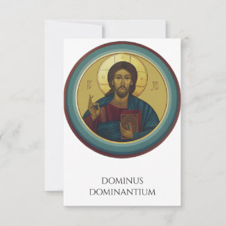 Carte De Remerciements Jesus Pantocrator Icon Holy Card | Pater Noster
