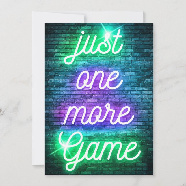 Carte De Remerciements Jeu de jeu juste un de plus (Devant)