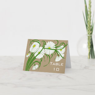 Carte De Remerciements Jeu de Mariages vintage blanc Gerber Daisy Flowers