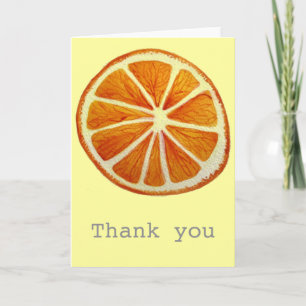 Carte De Remerciements Jicy Orange