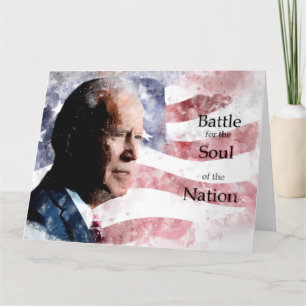 Carte De Remerciements Joe Biden avec Battle for the Soul of the Nation