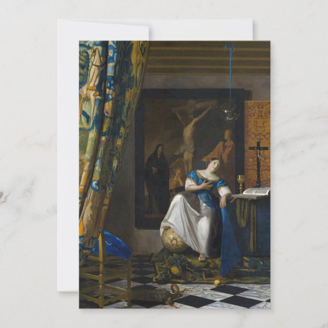 Carte De Remerciements Johannes Vermeer - Allégorie de la foi (Devant)