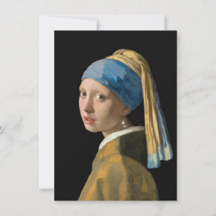 Carte De Remerciements Johannes Vermeer - Fille avec une oreille perle