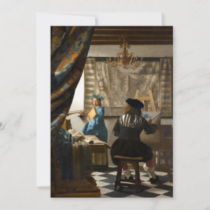 Carte De Remerciements Johannes Vermeer - L'Allégorie de la Peinture