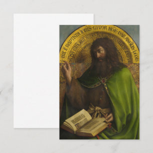 Carte De Remerciements John the Baptist, Le retable de Gand par van Eyck