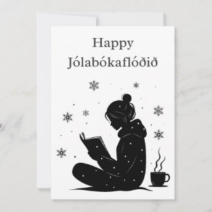 Carte De Remerciements Jólabókaflóð – Déferlante de livres islandaise, Ca