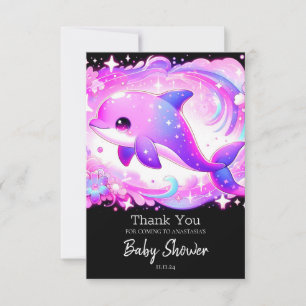 Carte De Remerciements Joli Baby shower dauphin