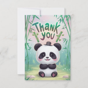 Carte De Remerciements Joli Boho Panda