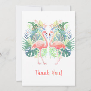 Carte De Remerciements Joli Conte de Fées Pour Deux Fleur Tropicale de Fl