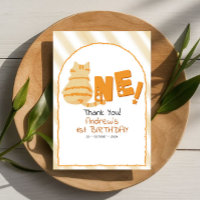 Joli Gros Chat Orange Rayé 1er Anniversaire