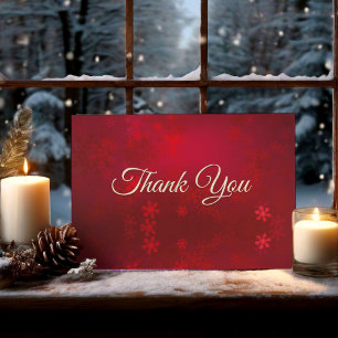 Carte De Remerciements Joli marbre en art avec monogramme rouge