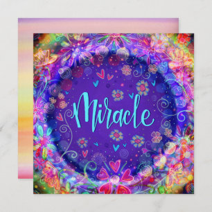 Carte De Remerciements Joli mauve miracle Whimsical Motivational