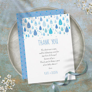 Carte De Remerciements Joli poème de remerciement pour Baby Shower aux go