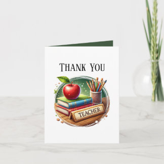 Carte De Remerciements Joli professeur ajoutez votre message 