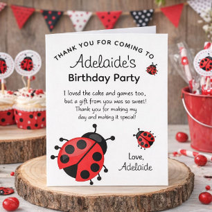 Carte De Remerciements Joli remerciement pour une fête d'anniversaire coc