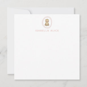 Carte De Remerciements Jote Sloth Rose Zen Yoga Lotus Art Personnalisé