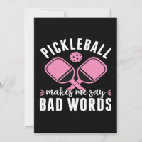 Joueur de pickleball Pickleball me fait dire mauva