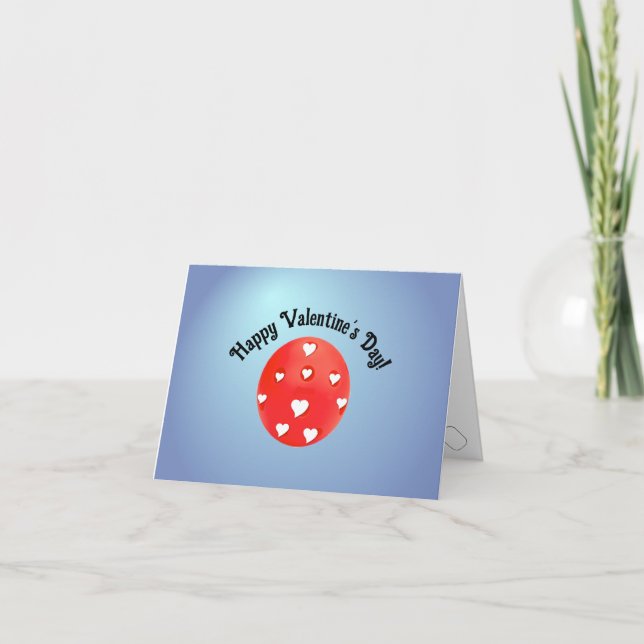 Carte De Remerciements Joueur Heureuse Sainte-Valentin de Pickleball (Devant)