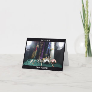 Carte De Remerciements Jour d'appréciation de l'enseignant du théâtre dra