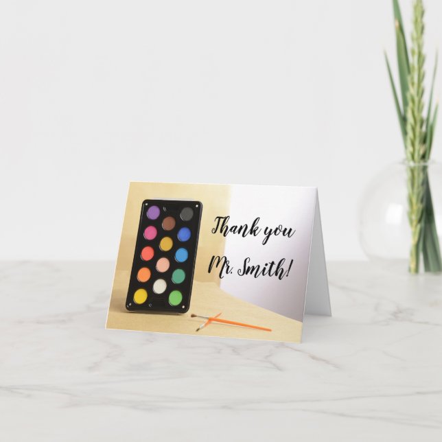 Carte De Remerciements Jour d'appréciation des enseignants de la classe A (Devant)