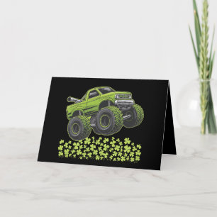 Carte De Remerciements Jour de la Saint-Patrick Monster Truck Trèfle Chan