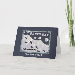Carte De Remerciements Jour des terres - Empreintes carbone