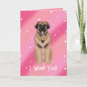 Carte De Remerciements Jour Leonberger Valentines