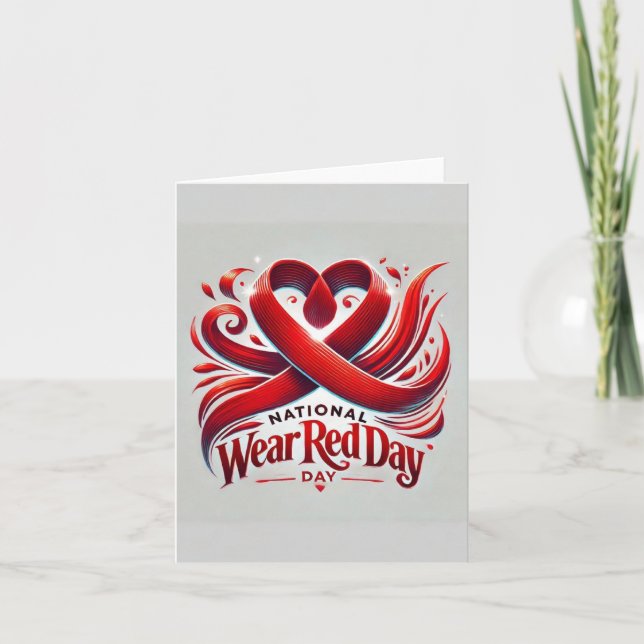 Carte De Remerciements Jour national de la Rouge (Devant)