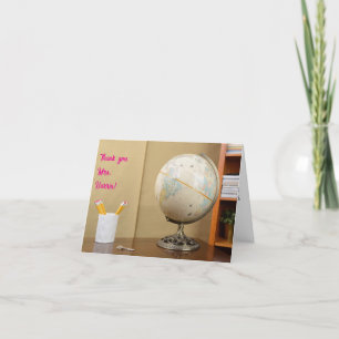 Carte De Remerciements Journée d'appréciation de l'enseignant en classe