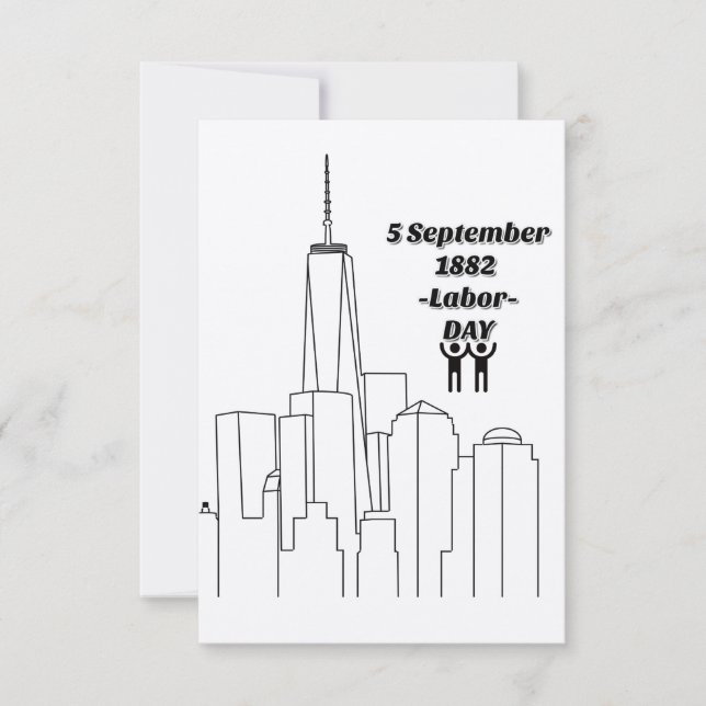 Carte De Remerciements journée de travail (Devant)