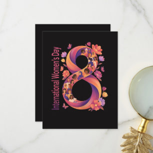 Carte De Remerciements Journée internationale des femmes 8 mars