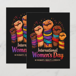 Carte De Remerciements Journée internationale des femmes 8 mars