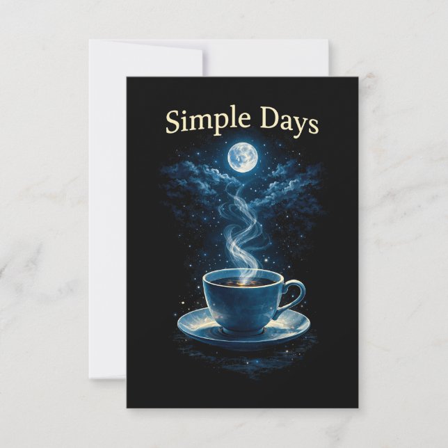 Carte De Remerciements Jours Simples (Devant)